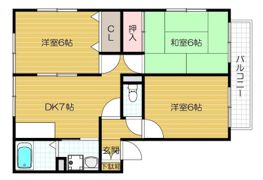 サニーフレッシェン Ⅰの間取り画像