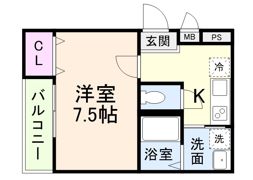 フジパレス大和田Ⅴ番館の間取り画像