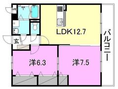 ルミナス ローズの間取り画像