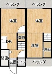 大東市北条6丁目テラスの間取り画像