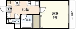 ラフォーレ祇園の間取り画像