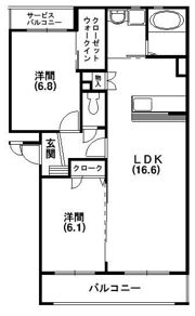 フロレスタハヤシの間取り画像
