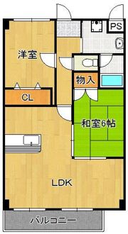 コンフォートスクエア安部山の間取り画像