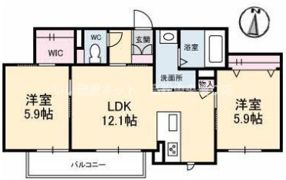 シャーメゾン坂出の間取り画像