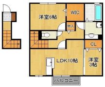 プレステージ二島 B棟の間取り画像