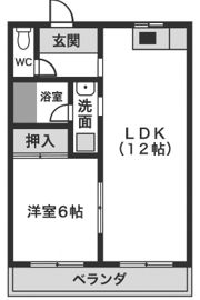 カサーナ新須賀の間取り画像