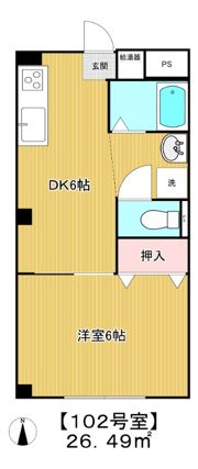 ジュネス立野の間取り画像