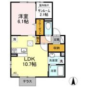 クレア中倉の間取り画像