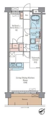 ラグゼナ平井ノースの間取り画像