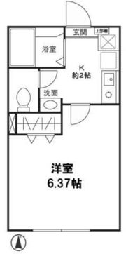 クレール上大岡弐番館の間取り画像