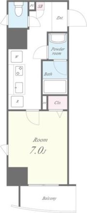 ラブールミノワの間取り画像