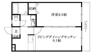 コリーヌ鷹子の間取り画像