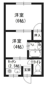 橋本アパートの間取り画像