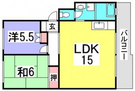 サンコーポ井口B棟の間取り画像