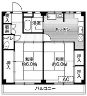 ビレッジハウス根岸2号棟の間取り画像