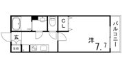 旗塚レジデンスの間取り画像