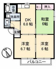 バリュージュ五月が丘 A棟の間取り画像