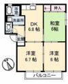 バリュージュ五月が丘 A棟の間取り画像