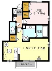 クレストヒルズ B棟の間取り画像