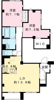 ダブル セダー代官山の間取り画像