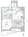 ヴァースクレイシア入谷竜泉の間取り画像