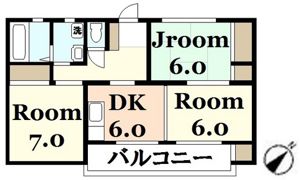 コーポ為広の間取り画像