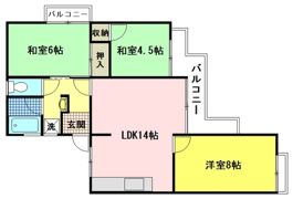 ドミール横山の間取り画像