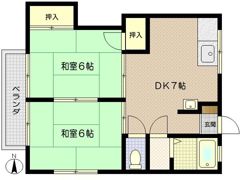 メグミハイツの間取り画像