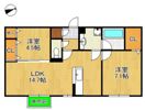 (仮称)D-ROOM中原東の間取り画像