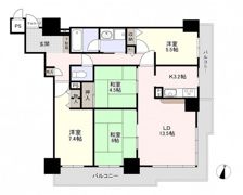 ファミールタワープラザ岡山イーストタワーの間取り画像