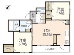 アズール庚午北の間取り画像