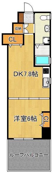 クマモトフラットの間取り画像
