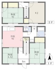 久保田町借家5号の間取り画像