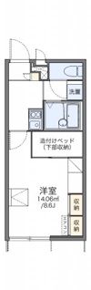 レオパレスサクラⅡの間取り画像