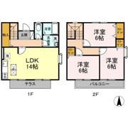 ロワゾブルーナミキの間取り画像