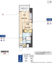 S-RESIDENCE天満橋arの間取り画像