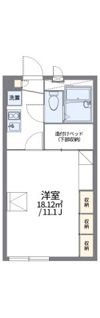 レオパレスメルベーユの間取り画像