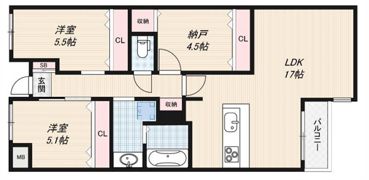 GRANDSTEADY桜の町の間取り画像