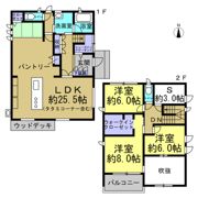 荒尾町山王前戸建の間取り画像