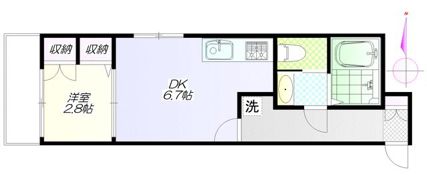 デュオコートの間取り画像
