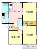 グローリーハイツ萩丘の間取り画像