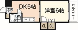 中田ビル三篠の間取り画像