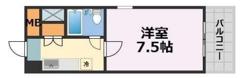 中崎町ハイツの間取り画像
