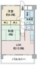 扶桑ハイツ1の間取り画像