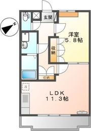 ヴィーヴル 弐番館の間取り画像
