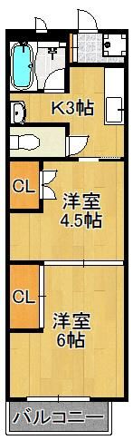 アヴィニール石田の間取り画像