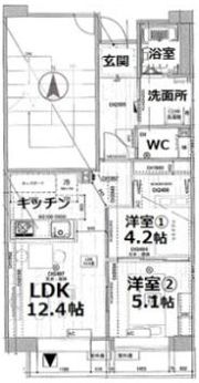 アクティ目黒駅前1号棟の間取り画像