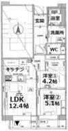 アクティ目黒駅前1号棟の間取り画像