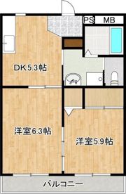 ライフサポートマンション彩里の間取り画像