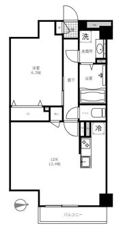 ドメーヌ神楽坂の間取り画像